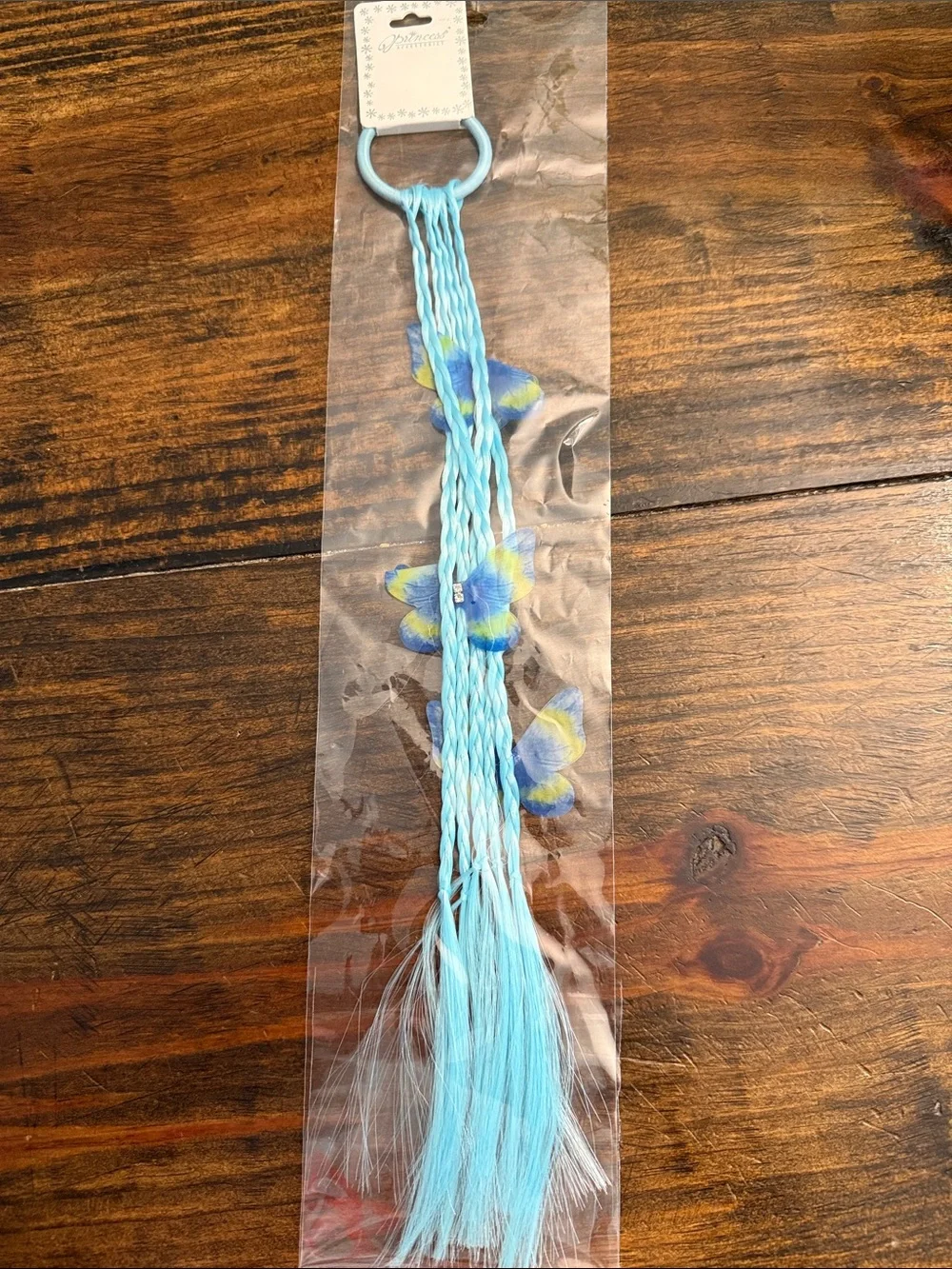 Colorful Braided Hair Extensions with Butterfly Accents - Assorted Colors (Each)
